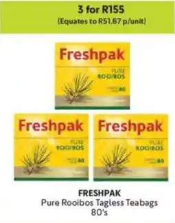 Makro FRESHPAK Pure Rooibos Tagless Teabags offer