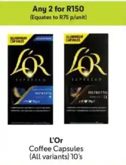 Makro L'Or Coffee Capsules offer