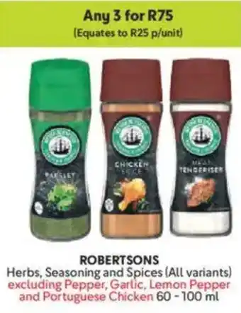 Makro ROBERTSONS Herbs, Seasoning and Spices offer