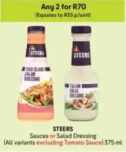 Makro STEERS Sauces or Salad Dressing offer