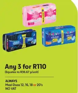 Makro ALWAYS Maxi Duos offer