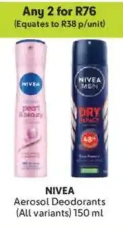 Makro NIVEA Aerosol Deodorants offer