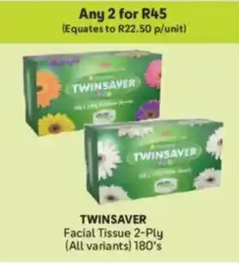 Makro TWINSAVER Facial Tissue 2-Ply offer