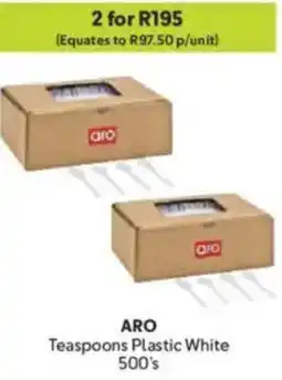 Makro ARO Teaspoons Plastic White offer