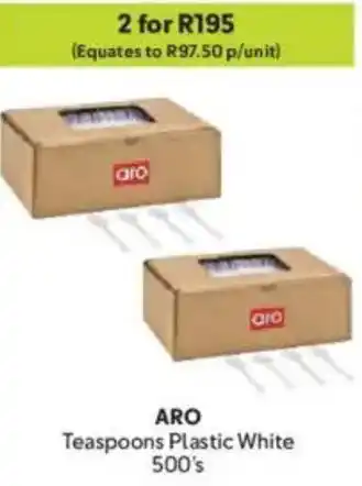 Makro ARO Teaspoons Plastic White offer