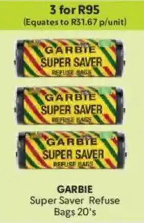 Makro GARBIE Super Saver Refuse Bags offer