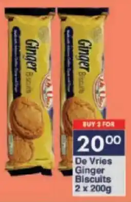 President Hyper De Vries Ginger Biscuits offer