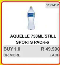 KitKat Cash and Carry AQUELLE 750ML STILL SPORTS PACK-6 offer