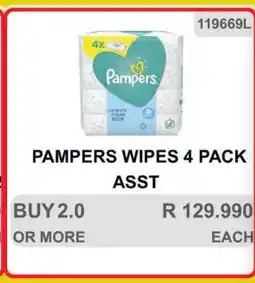 KitKat Cash and Carry PAMPERS WIPES 4 PACK ASST offer
