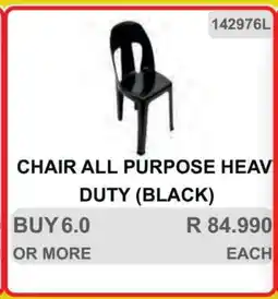 KitKat Cash and Carry CHAIR ALL PURPOSE HEAVY DUTY (BLACK) offer