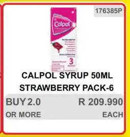 KitKat Cash and Carry CALPOL SYRUP 50ML STRAWBERRY PACK-6 offer