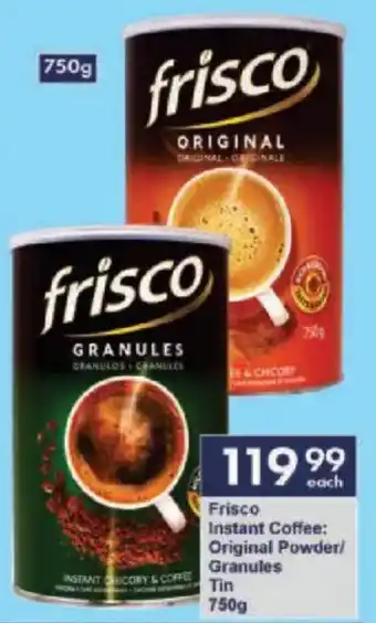 President Hyper Frisco Instant Coffee Original Powder/ Granules Tin offer