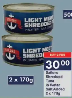 President Hyper Sailors Shredded Tuna in Water Salt Added offer