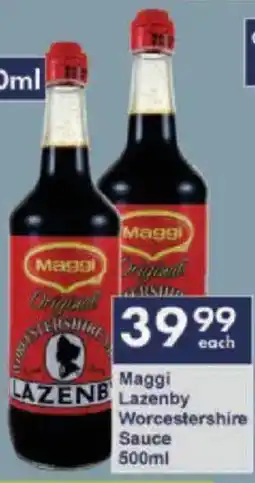 President Hyper Maggi Lazenby Worcestershire Sauce offer