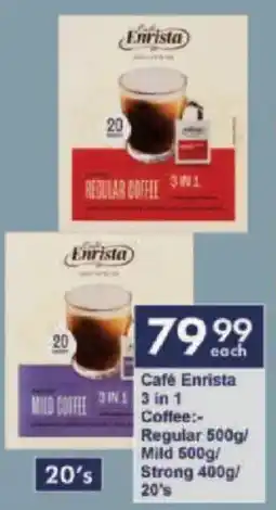 President Hyper Café Enrista 3 in 1 Coffee Regular/ Mild/ Strong offer
