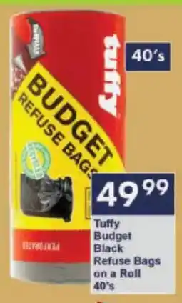 President Hyper Tuffy Budget Black Refuse Bags on a Roll offer
