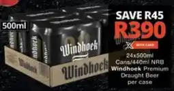 Checkers Hyper Windhoek Premium Draught Beer offer
