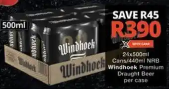 Checkers Hyper Windhoek Premium Draught Beer offer