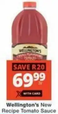 Checkers Hyper Wellington's New Recipe Tomato Sauce offer