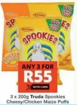 Checkers Hyper Truda Spookies Cheesy/ Chicken Maize Puffs offer