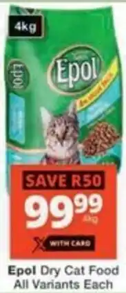 Checkers Hyper Epol Dry Cat Food All Variants offer