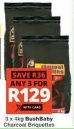 Checkers Hyper BushBaby Charcoal Briquettes offer