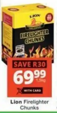Checkers Hyper Lion Firelighter Chunks offer