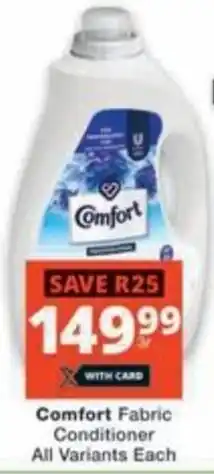 Checkers Hyper Comfort Fabric Conditioner All Variants offer