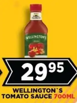 Goal Supermarket Wellington's tomato sauce offer