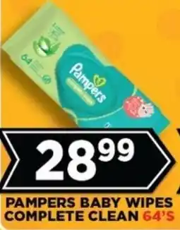 Goal Supermarket Pampers baby wipes complete clean offer