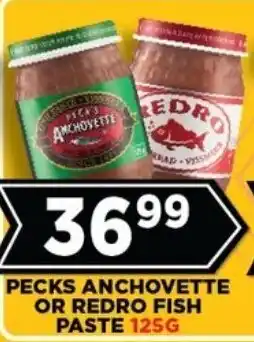 Goal Supermarket Pecks anchovette or redro fish paste offer