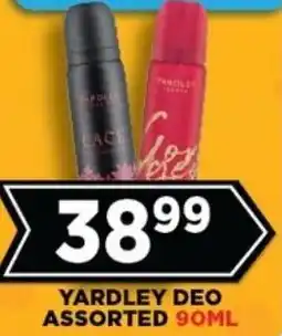 Goal Supermarket Yardley deo assorted offer