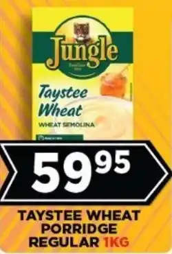 Goal Supermarket Taystee wheat porridge regular offer