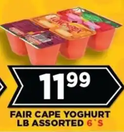 Goal Supermarket Fair cape yoghurt lb assorted offer