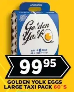 Goal Supermarket Golden yolk eggs large taxi pack offer