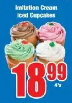 Boxer Imitation Cream Iced Cupcakes offer