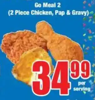 Boxer Go Meal 2 Chicken, Pap & Gravy offer