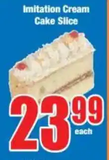 Boxer Imitation Cream Cake Slice offer