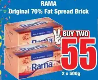 Boxer RAMA Original 70% Fat Spread Brick offer