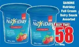 Boxer DANONE Nutriday Full Cream Dairy Snack Assorted offer