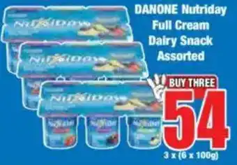 Boxer DANONE Nutriday Full Cream Dairy Snack Assorted offer