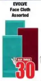 Boxer EVOLVE Face Cloth Assorted offer