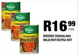 Take 'n Pay Rhodes chakalaka mild/ hot/ extra hot offer