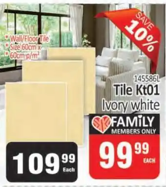 KitKat Cash and Carry Tile Kt01 Ivory white offer