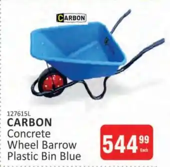 KitKat Cash and Carry CARBON Concrete Wheel Barrow Plastic Bin Blue offer