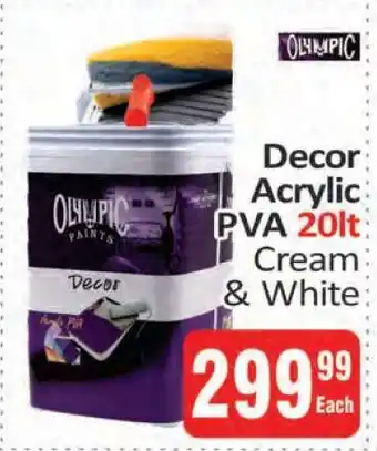 KitKat Cash and Carry Olympic Paints Decor Acrylic PVA 20lt offer