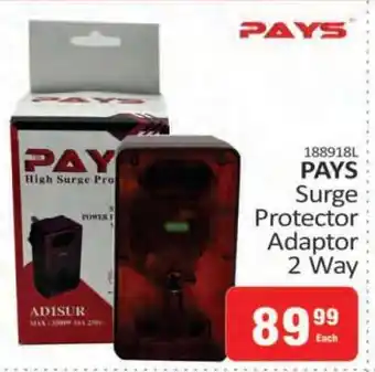 KitKat Cash and Carry PAYS Surge Protector Adaptor 2 Way offer