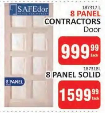 KitKat Cash and Carry SAFEdor 8 PANEL CONTRACTORS Door offer