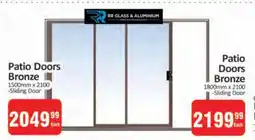 KitKat Cash and Carry Patio Doors Bronze 1500mm x 2100 offer