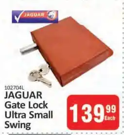 KitKat Cash and Carry JAGUAR Gate Lock Ultra Small Swing offer